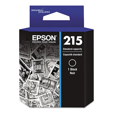 Epson T215120-S (215) DURABrite Ultra Ink, Black T215120-S